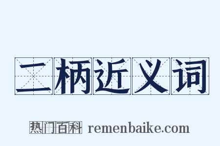 二柄近义词是什么意思的图片